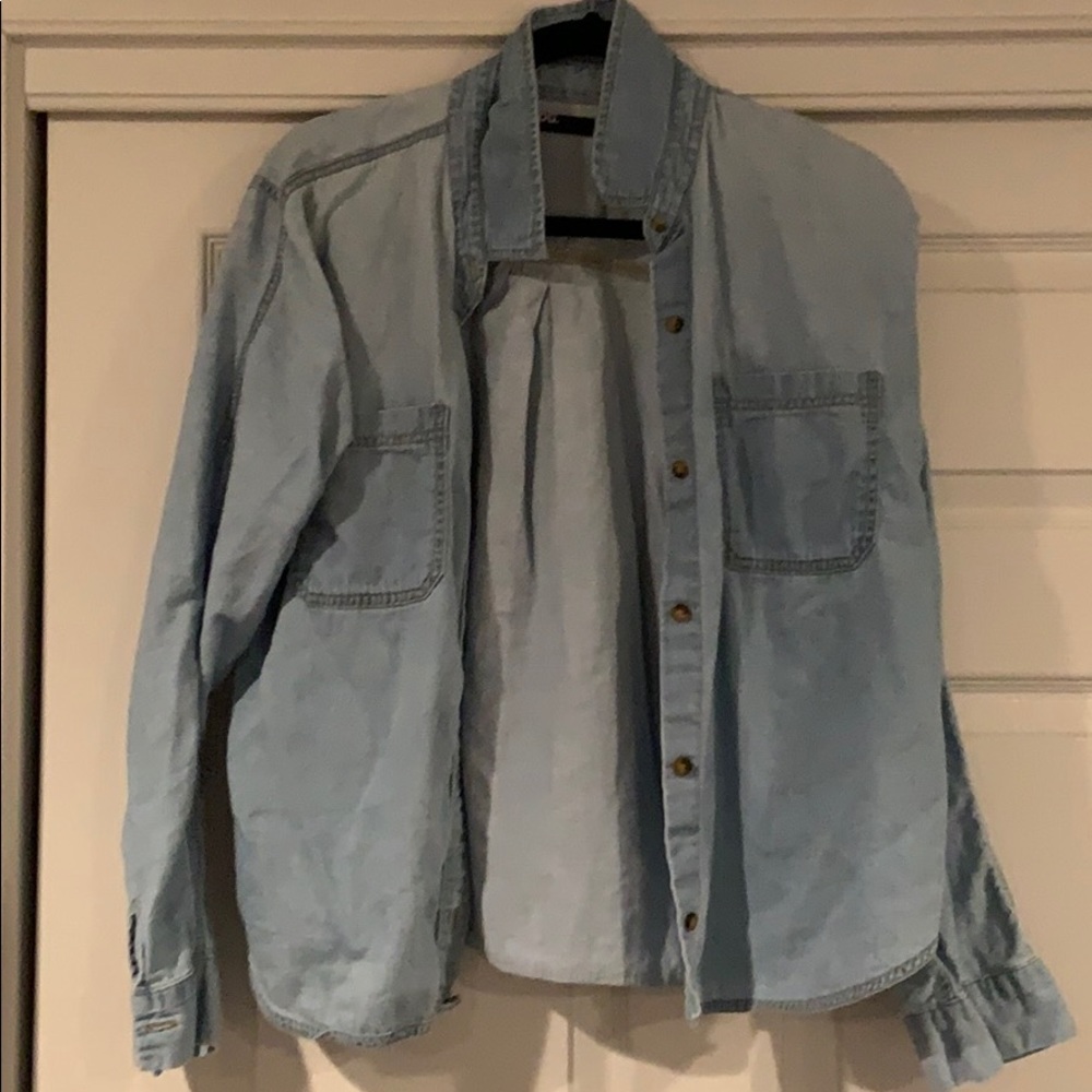 Denim button down shirt
